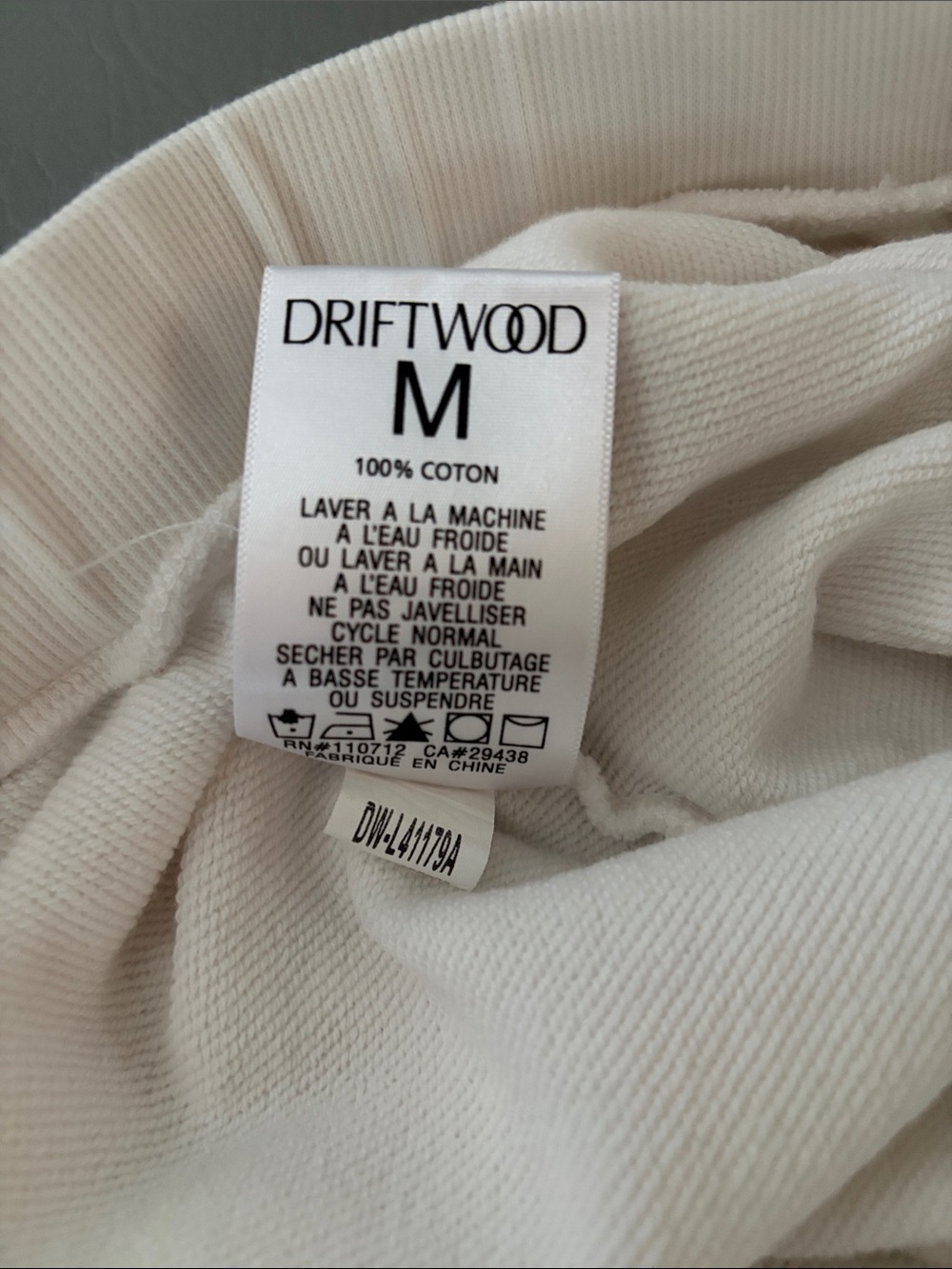 Driftwood Women’s Pants Floral Embroidered Joggers Sweatpants White size Medium - Picture 5 of 14